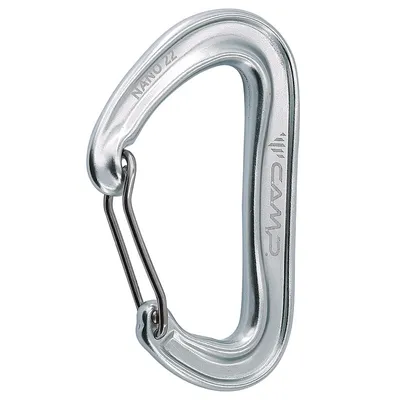 Produktbild von Camp Nano 22 ultraleichter Karabiner für Hilfssicherungen, Schlingen und Friends, Titan