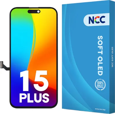 Produktbild von Kompatibel NCC Prime Soft OLED Display Touchscreen Bildschirm Schwarz für iPhone 15 Plus & Werkzeug