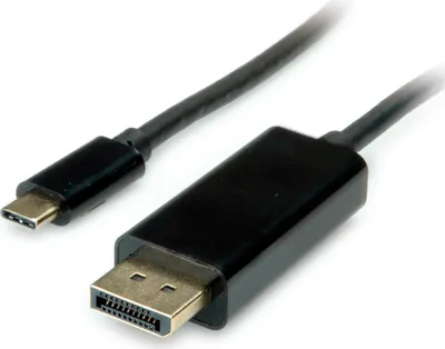 Zdjęcie produktu dla VALUE 11.99.5846, 2 m, DisplayPort, USB Type-C, Męska, Męska, Prosty