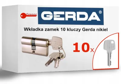 Produktbild von GERDA WKE1 Profilzylinder 30/50 Nickel mit 10 Schlüsseln