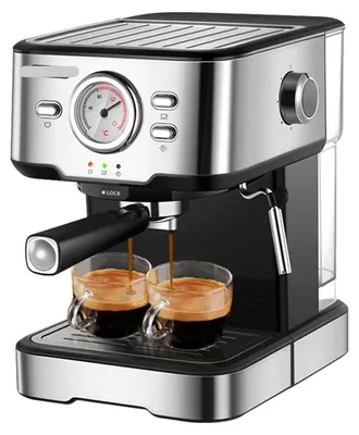 Obrázok produktu pre Espressova kávovar – 20 barov – Kávovar z nehrdzavejúcej ocele so parnou tryskou a displejom teploty