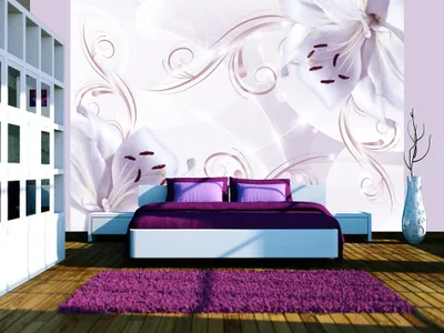Produktbild von Vlies Fototapete 400x280 cm Tapeten Wandtapete XXL Abstrakt Ornament Blumen b-A-0095-a-d