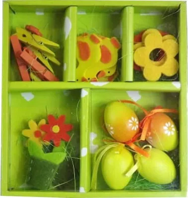 Zdjęcie produktu dla Komplet 18 Wielkanocnych Ozdób o Wielkości 17x16cm