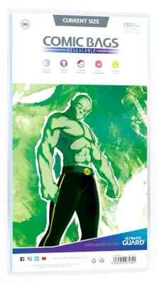 Obrázok produktu pre Torebki na komiksy Ultimate Guard Resealable (100 szt.) 175x268 mm