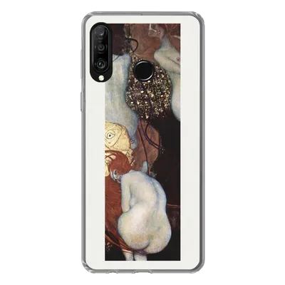 Produktbild von MuchoWow® Handyhülle Schutzhülle Hülle für Huawei P30 Lite Goldfisch - Gustav Klimt Silikon Softcase Handy Hülle - Handyhülle