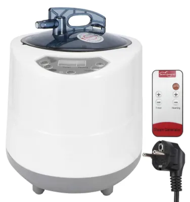Produktbild von Sauna-Dampfgenerator - 1500 W - Dampfterapie für Zuhause - Weiß - Korrosionsbeständig
