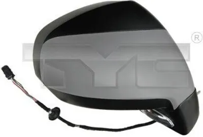 Produktbild von TYC 326-0106 Außenspiegel Seitenspiegel Links passend für PEUGEOT 5008 (0U, 0E) Konvex Beheizt Grundiert