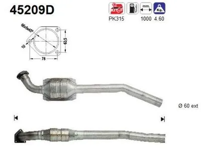 Zdjęcie produktu dla Katalizator Bmw E46 2,0D