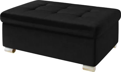 Produktbild von MIRJAN24 Polsterhocker Niko Groß, Stilvoll Sitzhocker vom Hersteller, Moderne Hocker (Farbe: Magic Velvet 2219)