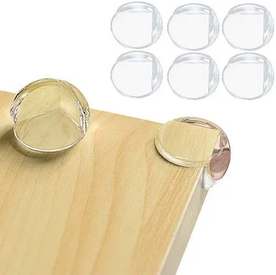 Produktbild von Unyqoos® Transparente Eckschützer für Möbel – weicher Stoßschutz, starker Halt, selbstklebend & leicht entfernbar, universal für Tische und Schränke