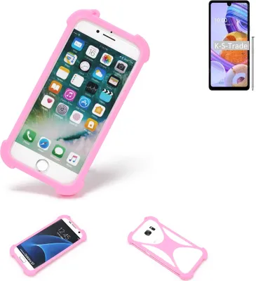Produktbild von K-S-Trade Handy Hülle kompatibel mit LG Electronics K71 Schutz Hülle Bumper Silikon Schutz Hülle Cover Case Silikoncase Silikonbumper TPU Softcase