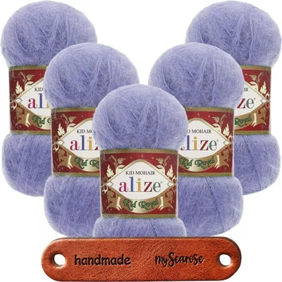 Produktbild von 5 x ALIZE Kid Royal 50 40 Blue mit Label