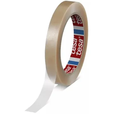 Zdjęcie produktu dla Taśma samoprzylepna Tesa PVC 4124 - Taśma do paczek przezroczysta 15mmx66m - 20 szt