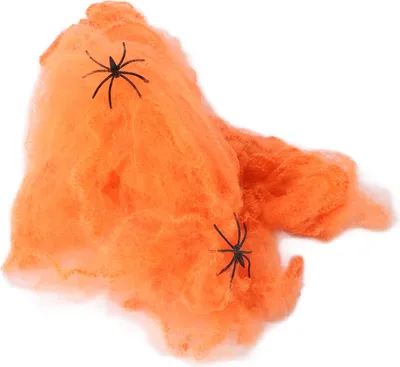 Image de 5pcs Spider Web Terrible Vivid Scalable Halloween Decorative Supplies for Indoor OutdoorOrange