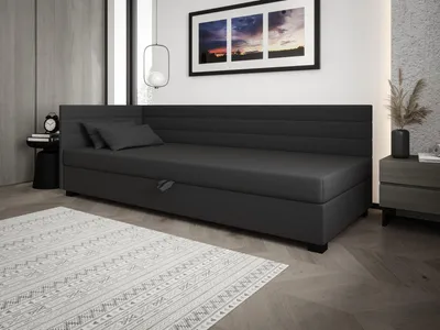 Obrázok produktu pre Čalúnená posteľ 110x195 KASANDRA PLUS 1 s úložným priestorom - šedá