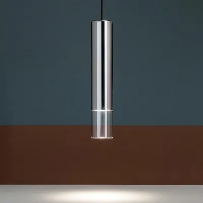 Produktbild von Moderne Aufhängung Look Transparentes Glas 1 Licht Gu10 7W 3000K Warmes Licht