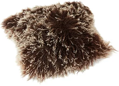 Produktbild von Tibetlamm Kissen Kissenbezug (ohne Inlet) JAY106 Braun (Tops) 40x40cm