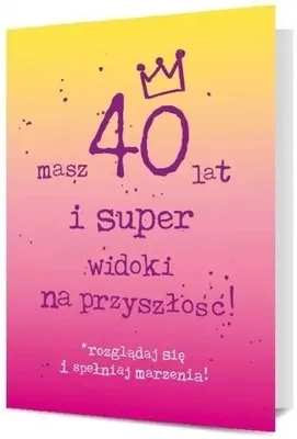 Immagine prodotto di Biglietto di auguri per il 40° compleanno del signor Drago - B6 con busta
