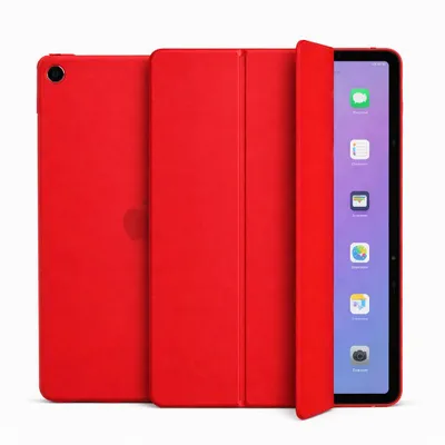 Produktbild von Schutzhülle für Apple iPad 10.2" Zoll 9. 8. 7. Generation (2021/2020/2019) Etui Tasche Case Smart Cover Standfunktion Wake Up Sleep - ROT