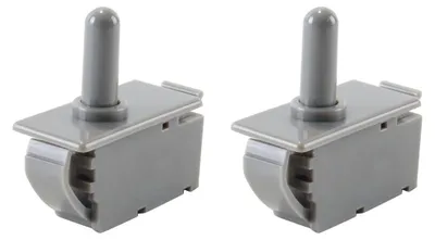 Kühlschrank-Türschalter, 2 Stück, 250 V/125 V, 32,6 x 18,5 x 15 mm