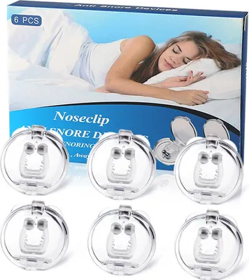 Produktbild von INF Magnetischer Nasenclip gegen Schnarchen 6er-Pack Transparent