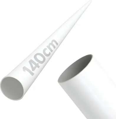 Immagine prodotto di Tubo - Tubolare d'acciaio - 140 cm - ⌀ 19 mm - Bianco - Verniciato a polvere - Ringhiera per scale - Riempimento balaustre