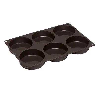 Produktbild von LURCH FlexiForm BurgerBun Backform S – 12 Mini Burgerbrötchen Ø 6,3 cm aus Premium-Platin-Silikon