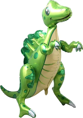 Obrázek produktu pro Folienballon 3D Dinosaurier mit beweglichen Beinen, 16 Grün ca. 75 x 60 cm