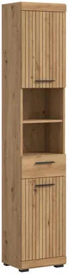 Productafbeelding van Badkamerkast 37x191x31 cm Artisan eiken & zwart