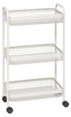 Zdjęcie produktu dla Wąski wózek kuchenny na kółkach MAYAJ, 46,5 x 26,5 x 79,6 cm