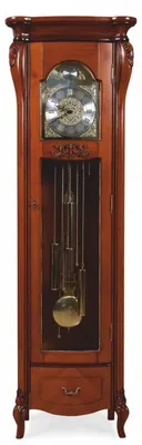 Obrázok produktu pre Casa Padrino barokové dedkovské hodiny / kyvadlové hodiny hnedé v. 206 cm - Barokový nábytok