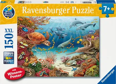 Obrázek produktu pro Ravensburger 13411, 150 kusů, Zvířata, 7 rok/roky