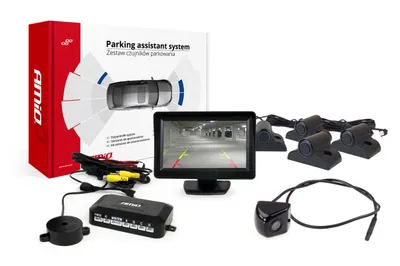 Obrázok produktu pre AMiO Parkovací asistent TFT01 4,3" s kamerou HD-310 4-senzorové čierne Truck