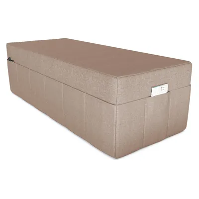 Image de POKAR Housse pour matelas pliable en 3 parties Matelas pliable Matelas d'invité Lit de camp Lit pliant, Taille:Housse 160 x 195, Couleur:Beige