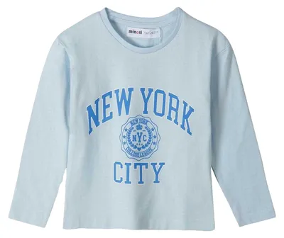 Produktbild von Minoti - T-Shirt für Mädchen, Langärmlig MN136 (128) (Blau)