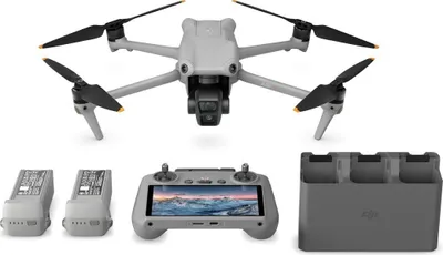 Obrázek produktu pro DJI Air 3 Fly More Combo, 4 rotory/rotorů, 48 MP, 3840 x 2160 px, 21 m/s, 4241 mAh, Černá, Šedá