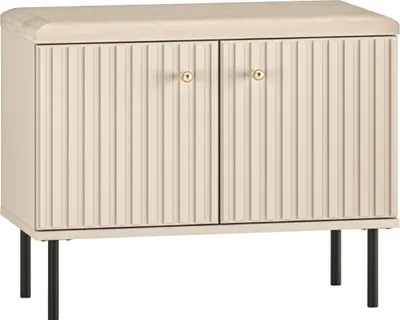 Obrázok produktu pre Selsey CALETTO - Skriňa na topánky s lištami, béžová, 68 cm