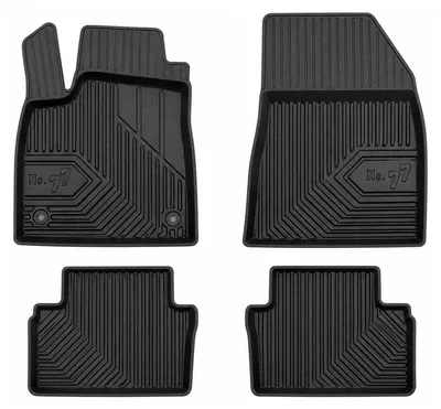 Image de Tapis de sol en caoutchouc pour Renault Clio VI 2025- (hayon) – 4 pièces, noirs, sur mesure