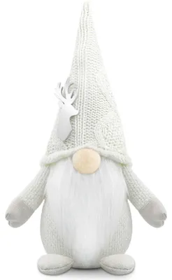 Image de Décoration de Noël, lutin, 33 cm, blanc