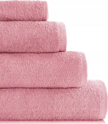 Zdjęcie produktu dla RĘCZNIK KĄPIELOWY ŁAZIENKOWY BARI 510g/m2 BAWEŁNA FROTTE RÓŻOWY 30x30 cm