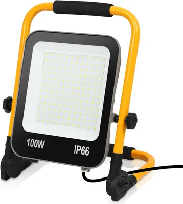 Obrázok produktu pre LED stavebný reflektor reflektor statív 6000K reflektor LED reflektor reflektor IP66 100W