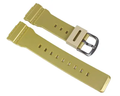 Produktbild von Casio Baby-G Ersatzband Uhrenarmband Resin Band Gelbgoldfarben für BA-111