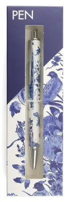 Imagen del producto de Tienda online del museo: Bolígrafo en estuche, pájaro en cerámica Delft, Museo Nacional