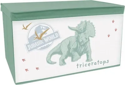 Produktbild von FUN HOUSE Jurrasic World Dinosaurier-Spielzeugkiste - Faltbar - 55,5 x 34,5 x 34 cm - Für Kinder