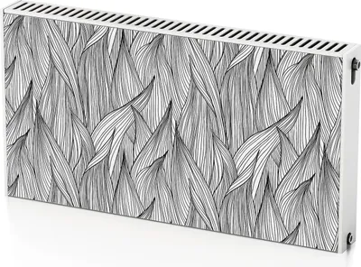 Produktbild von Blumen Umreißen – Magnetische Heizkörperabdeckung – 110x60 cm – Magnet Heizkörperabdeckung – 3D Würfel – Heizkörperverkleidung – Magnetische Wandverkleidung – Wetterfest