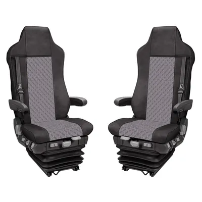 Immagine prodotto di Coprisedili per camion Coprisedili per Iveco Stralis Hi-Way Grigio Ecopelle dal 2009