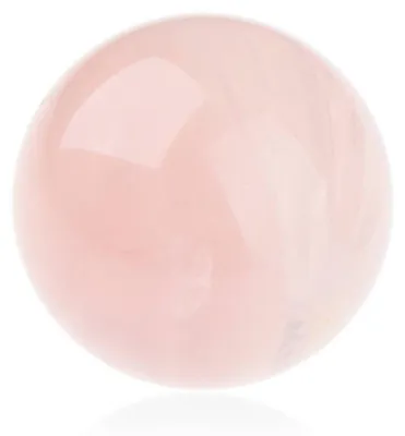 Produktbild von Natürlicher Rosenquarz 40mm Kugelform Edelstein Heilung Harmonie und Liebe