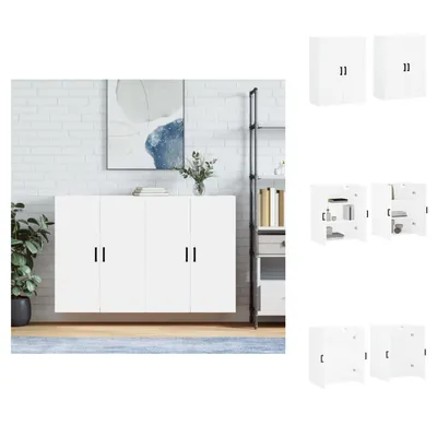 Produktbild von vidaXL Wandschränke 2 Stk. Weiß 69,5x34x90 cm -  Sideboards