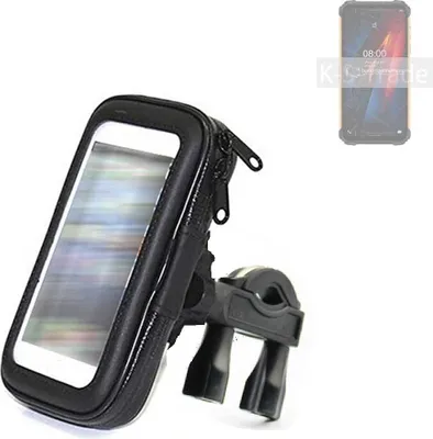 Produktbild von K-S-Trade Fahrrad-Halterung kompatibel mit Ulefone Armor 8 Handy-Halterung Halter Lenkstange Fahrradhalterung Motorrad Bike Mount Wasserabweisend
