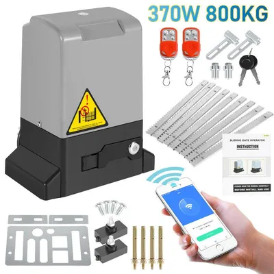 Immagine prodotto di Automatismo per porte scorrevoli – Potenza: 370W – Con controllo tramite app e telecomando – Motore per porte da garage